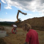 Bagger im Einsatz